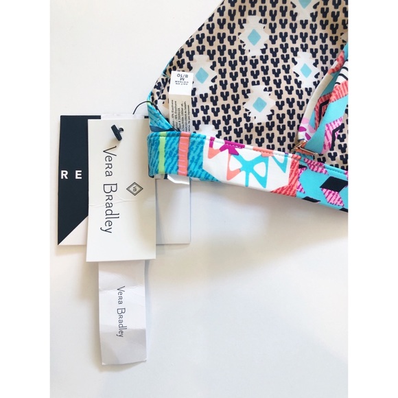 Vera Bradley Aztec Reversible Bikini Swimsuit Top Separates New Medium 4… - Picture 5 of 8